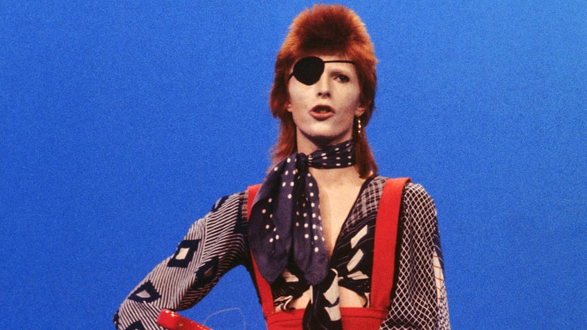 David Bowie with red hair in 1974