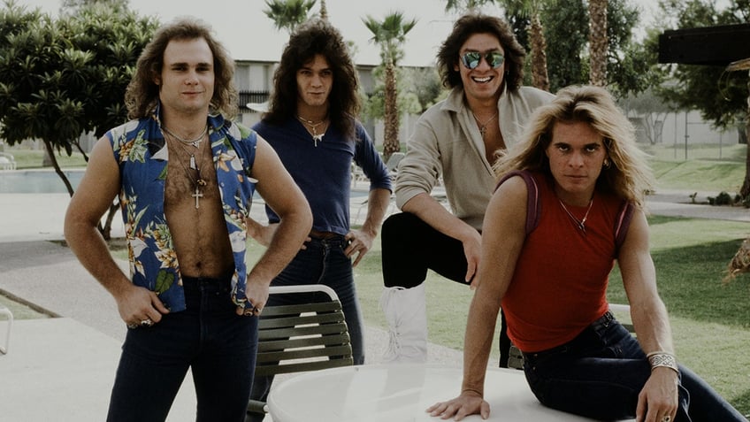 Van Halen posing together