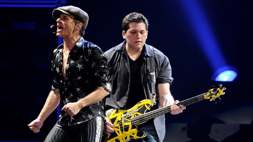 David Lee Roth performing with Wolfgang Van Halen