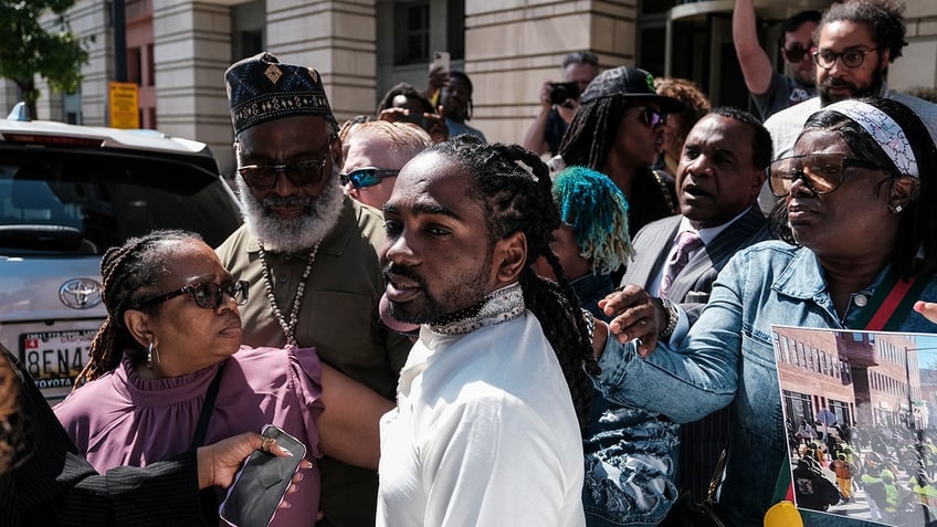 Trayon White Sr. departs court in Washington, D.C.