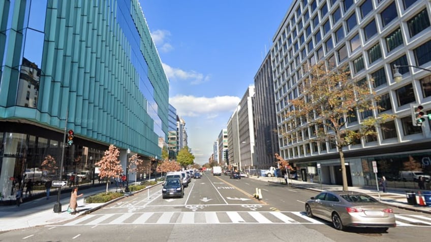 The 1100 block of 15th Street NW in downtown Washington, D.C.