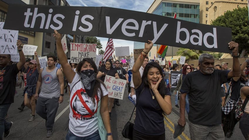 Anti-Trump Protesters Continue To Demonstrate Across The Country