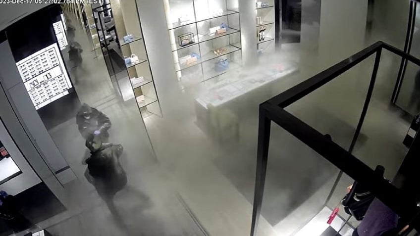 Video still of Chanel robbery