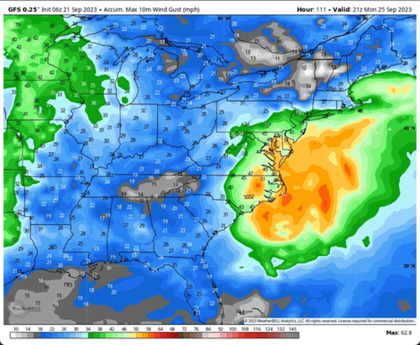 dc swamp in crosshairs models indicate storm advancing up east coast 