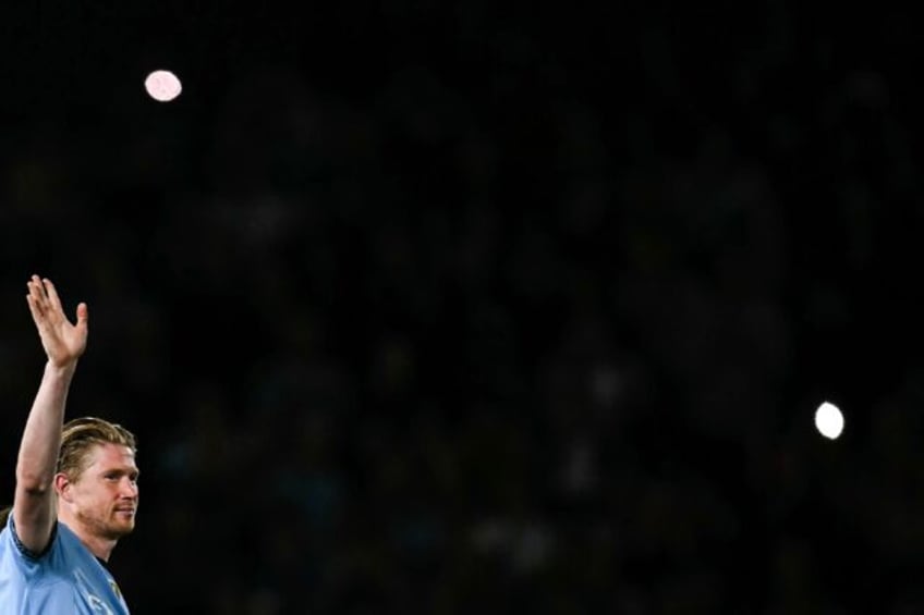 Kevin De Bruyne played his final home game for Manchester City on Tuesday