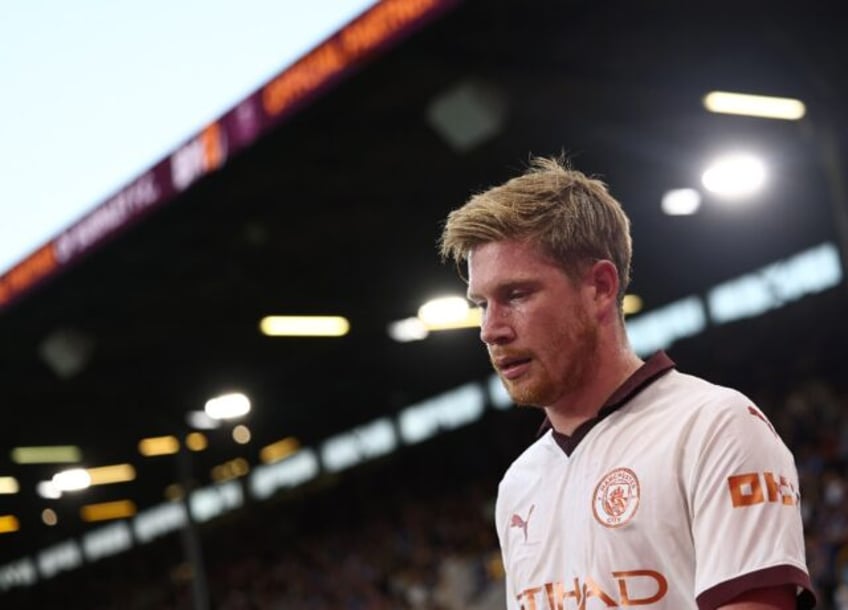 de bruyne facing up to four months out says guardiola