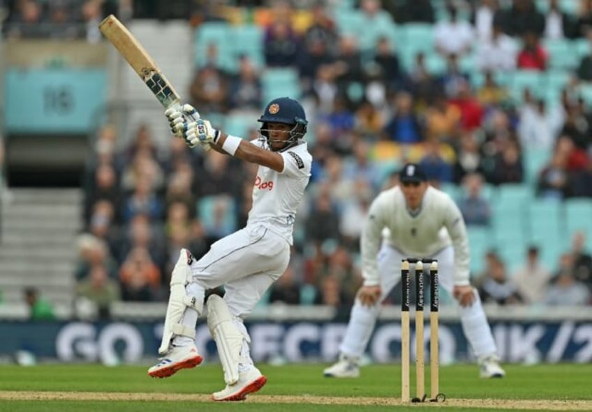 Superb century: Sri Lanka's Pathum Nissanka hooks on his way to a match-winning 127 not ou