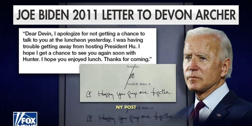 dear devon jim jordan says bombshell letter from biden to archer proves connections to hunter dealings