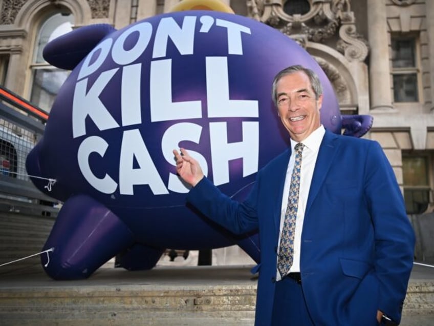 debanking farage delivers dont kill cash petition to downing street