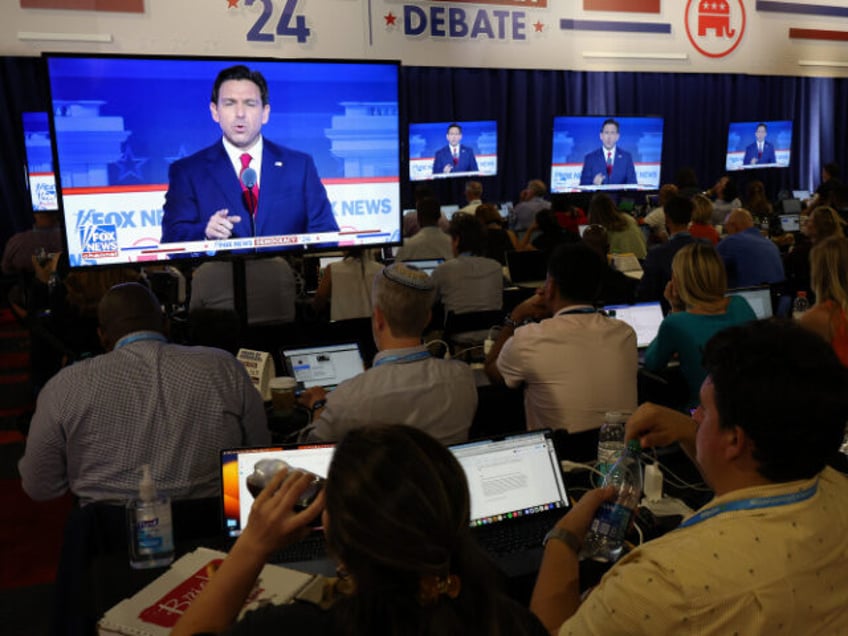 debate security issues poster of barred trump staffers from fox news spin room