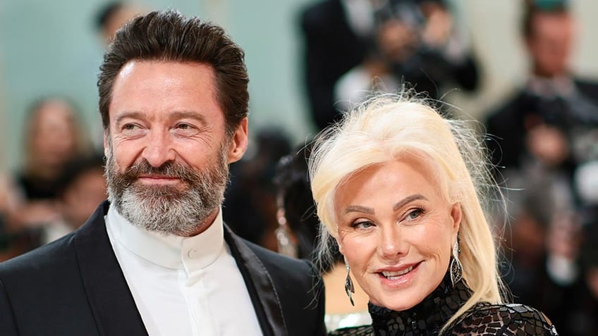 Hugh Jackman with Deborra-Lee Furness