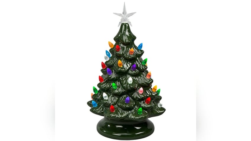 A vintage ceramic tree is a timeless touch to your holiday decor.