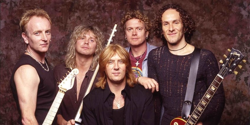 def leppard frontman joe elliot admits band members only play rock stars on stage