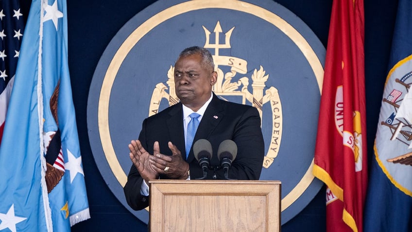 Defense Secretary Lloyd Austin speaks at Naval Academy graduation ceremony