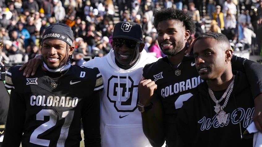 Shilo Sanders, Deion Sanders, Deion Sanders Jr, and Shedeur Sanders