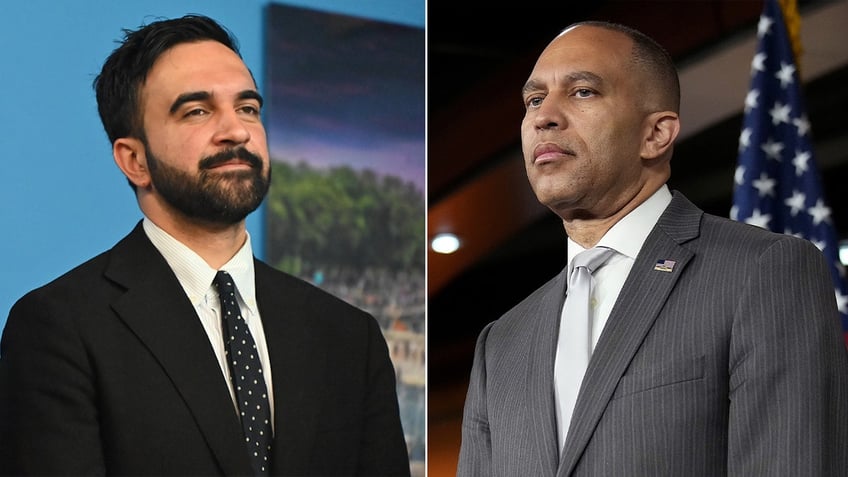Mamdani, left; Jeffries, right