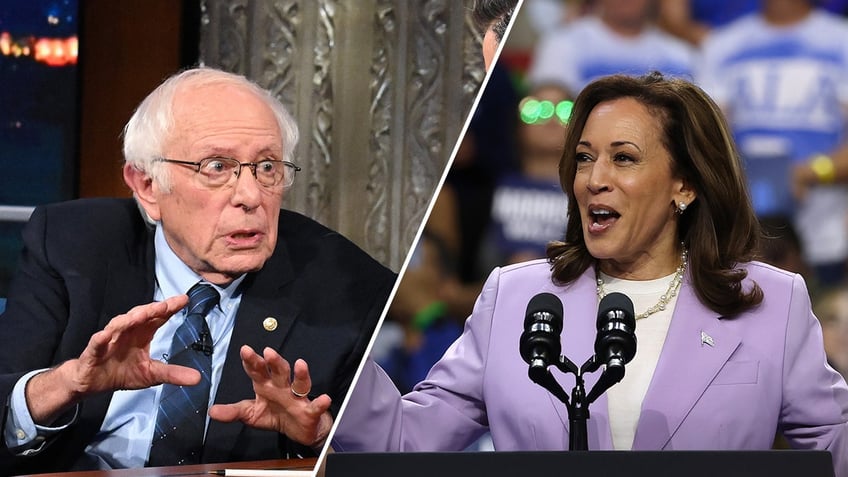 Bernie Sanders, Kamala Harris split