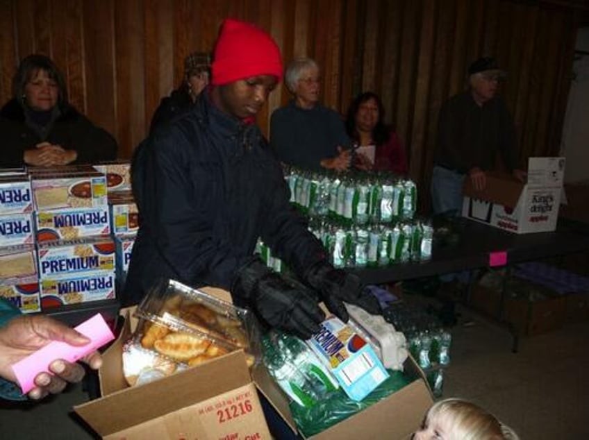 demand at food banks has soared to record levels all over the us