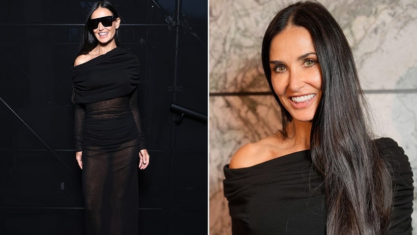 demi moore and amber valletta go sheer for sexy red carpet photos