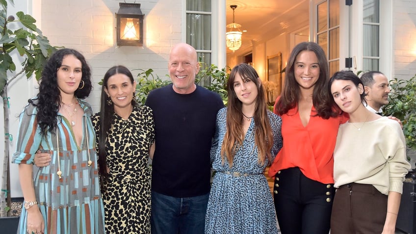 The Willis-Moore family at Demi's book launch