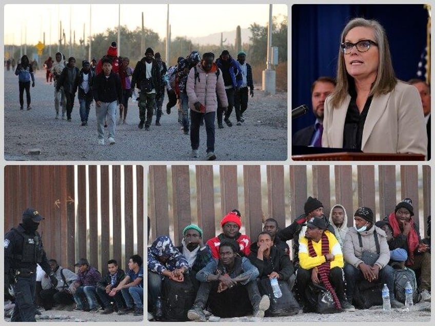 AZ Governor Katie Hobbs Deploys National Guard to Border (Photos: Breitbart Texas and Associated Press)