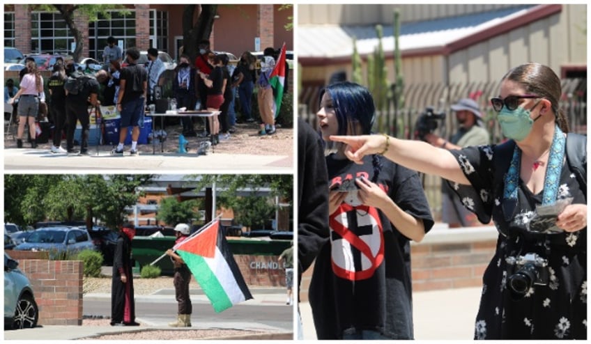 Pro-Hamas Rally Outside Arizona Court (Randy Clark/Breitbart Texas)