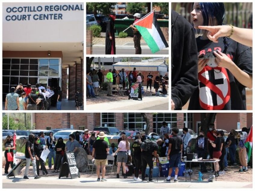 Pro-Hamas Rally Outside Arizona Court (Randy Clark/Breitbart Texas)