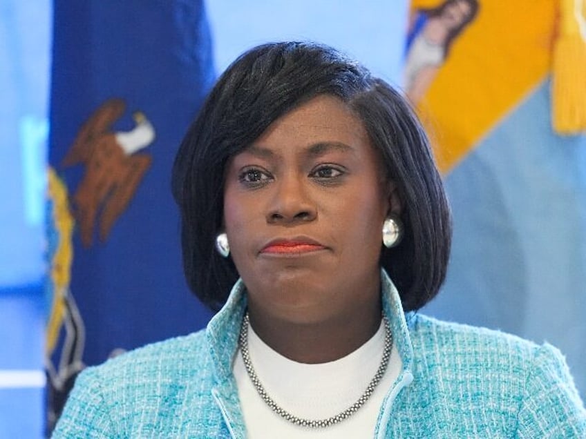 Philadelphia Mayor Cherelle Parker at Philadelphia International Airport in Philadelphia,