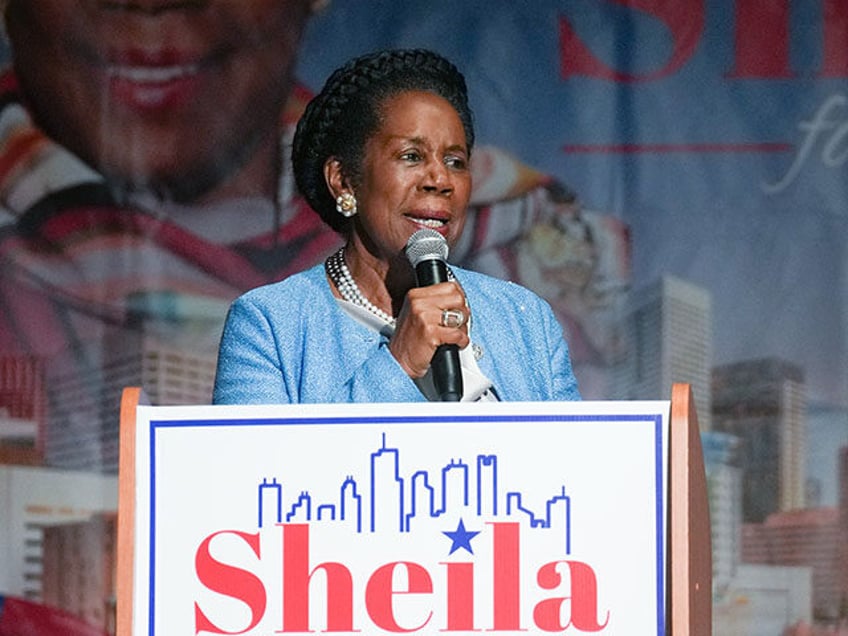 Houston mayoral candidate U.S. Rep. Sheila Jackson Lee talks during her campaign event on Friday, Oct. 27, 2023 in Houston. (Elizabeth Conley/Houston Chronicle via Getty Images)