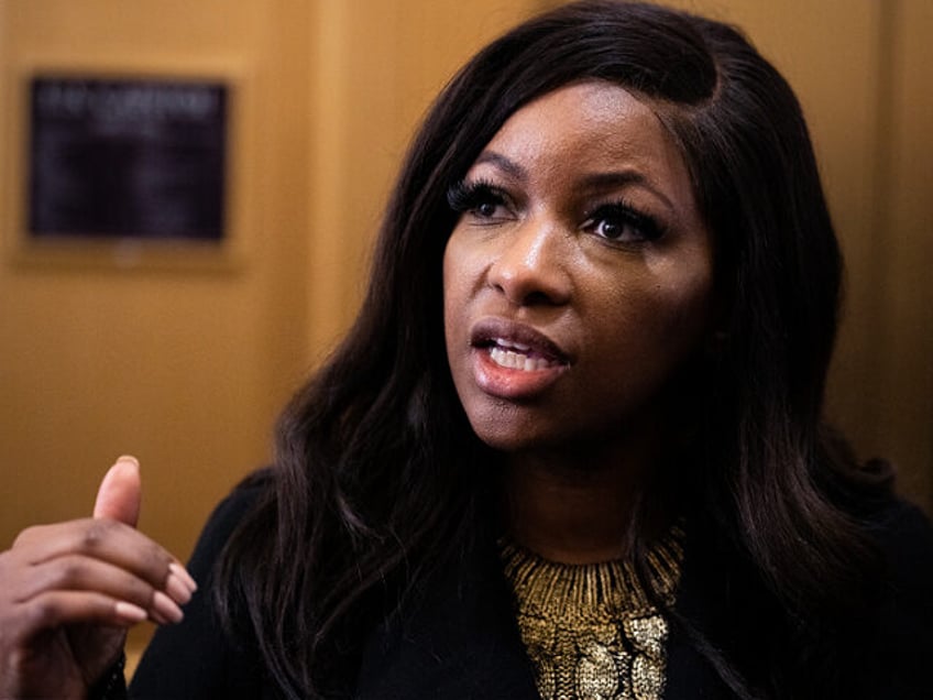 UNITED STATES - MARCH 6: Rep. Jasmine Crockett, D-Texas, talks with reporters in the U.S.