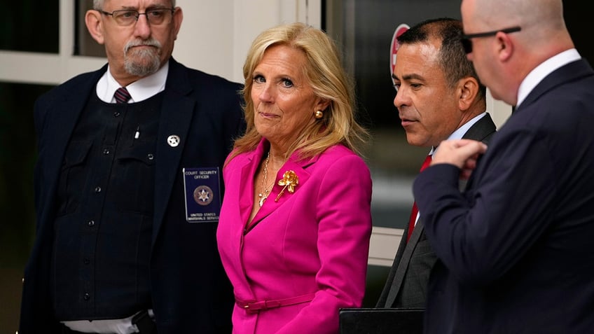 Jill Biden outside federal court