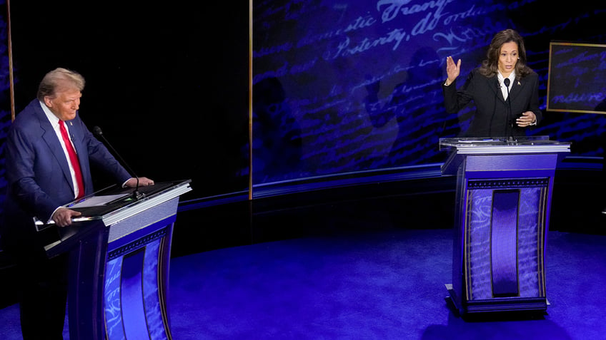 Trump and Harris on ABC debate stage