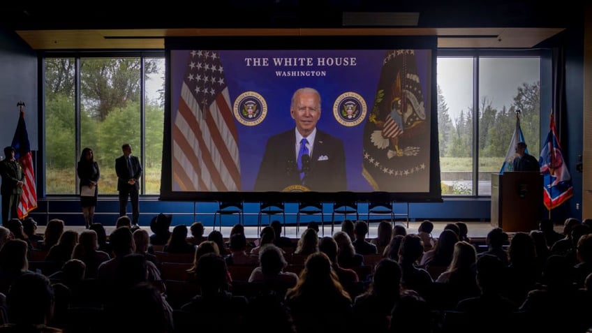 Biden remote video message at citizenship ceremony.