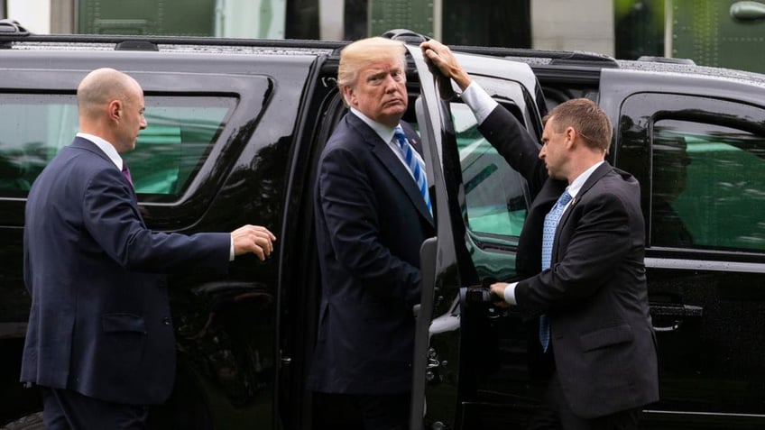 Trump Secret Service SUV