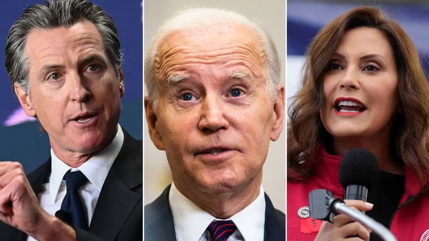 democrats preparing just in case scenarios to succeed biden in 2024 newsom and whitmer among contenders