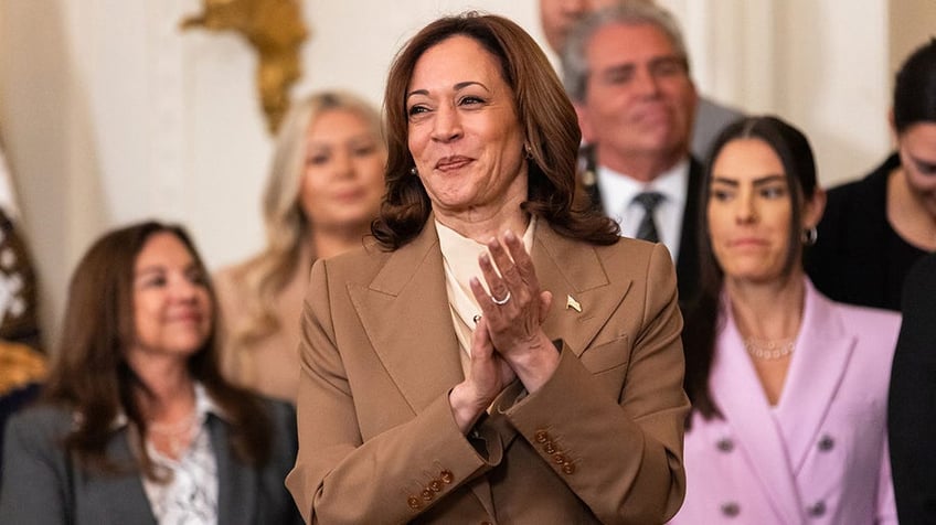 Kamala Harris at Aces ceremony