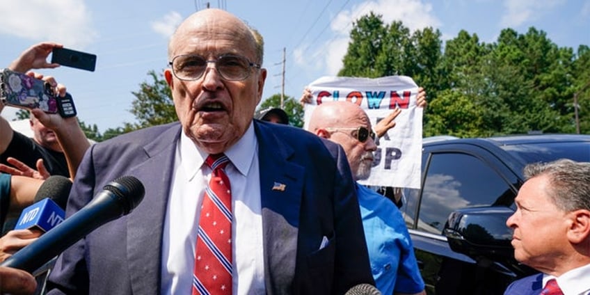 democrats turn to social media to mock rudy giuliani mugshot should we blast it everywhere