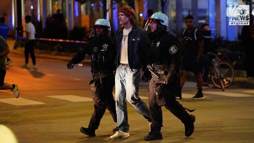 Police clash with demonstrators in Chicago