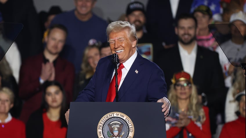 Trump smiles