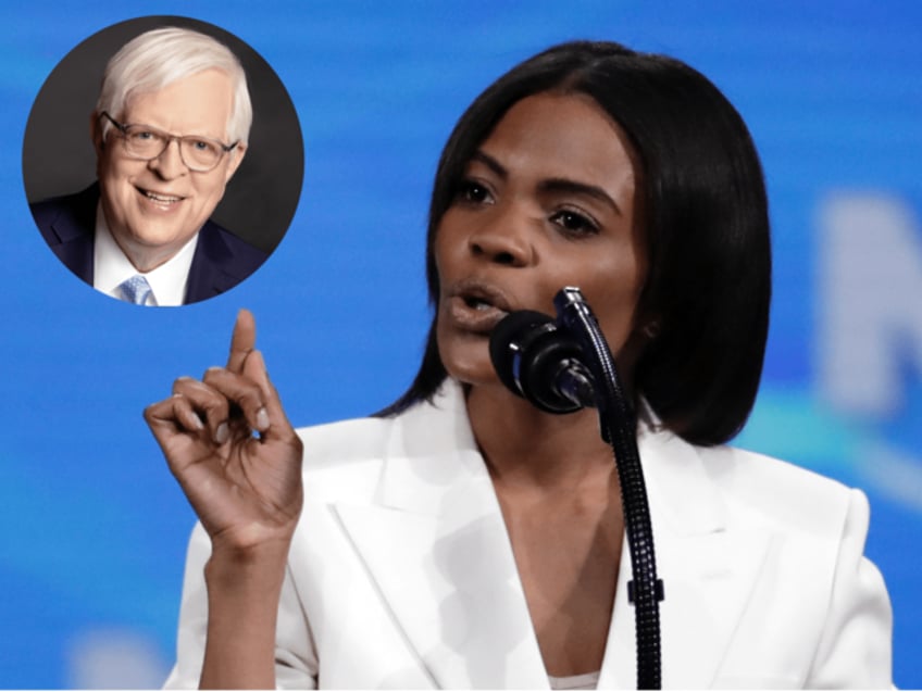 Candace Owens and Dennis Prager (Associated Press)