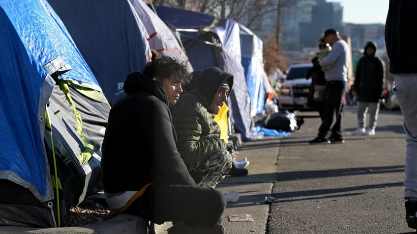 Denver migrant encampment