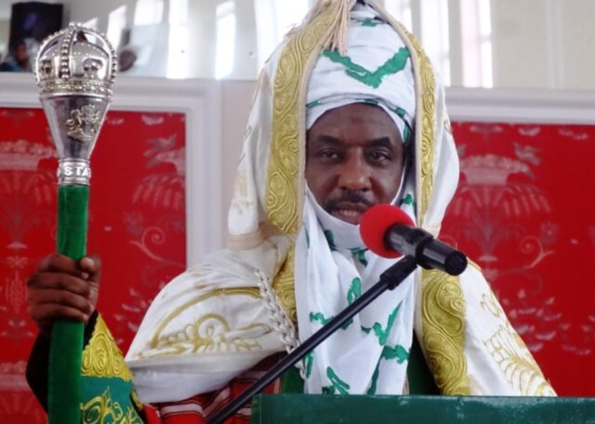 The emir of Kano Muhammadu Sanusi II pictured at his coronation in 2015