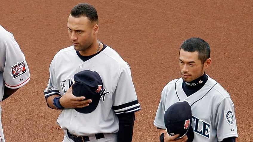 Derek Jeter and Ichiro at All Star Game