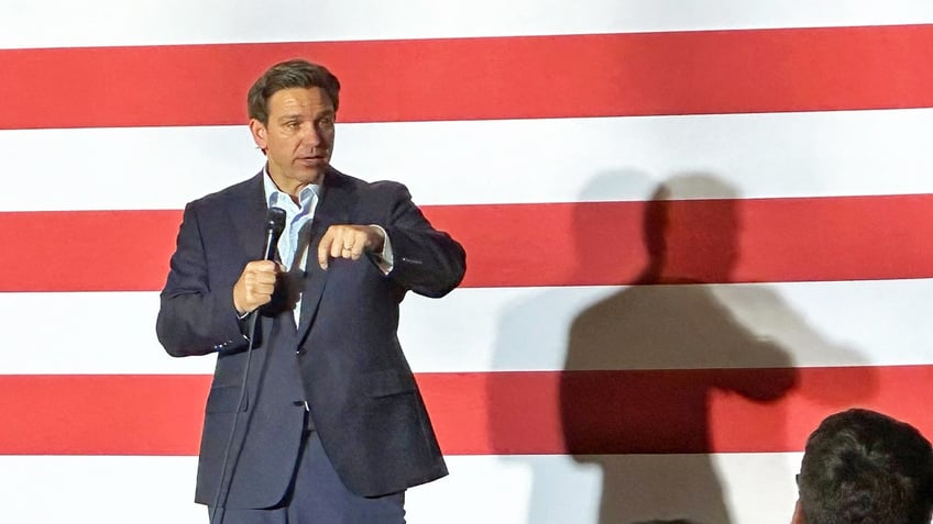 desantis brushes off 2024 polling suggests trump only leading because people have not made a decision