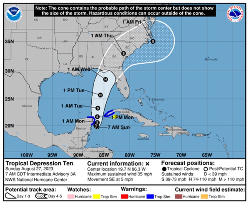 desantis declares emergency as tropical depression threatens florida