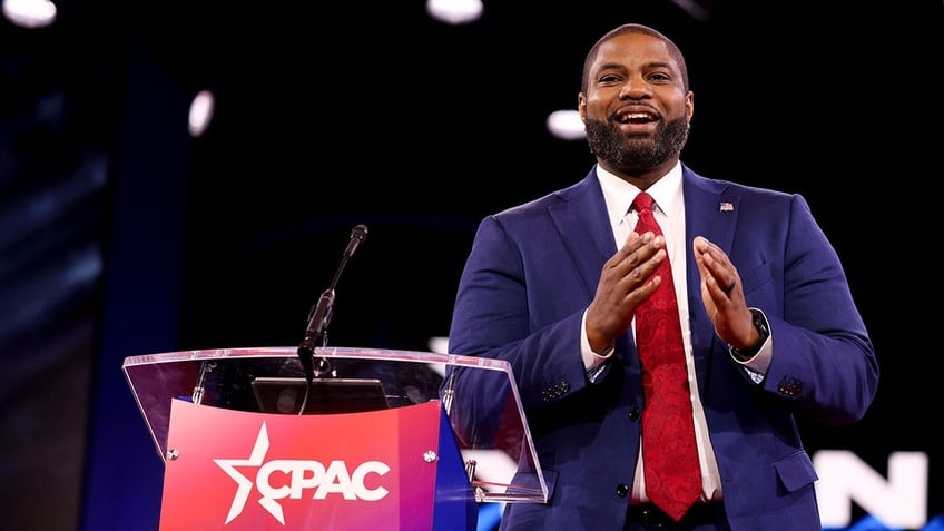 Byron Donalds on stage at CPAC