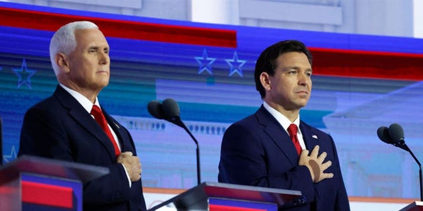 desantis jabs trump with fauci line at fox news debate why are we in this mess