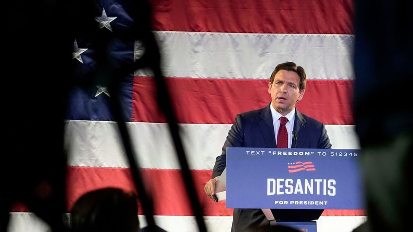 DeSantis speaking to supporters