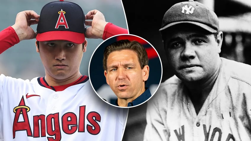 desantis takes swing at baseball goat shohei ohtani or babe ruth