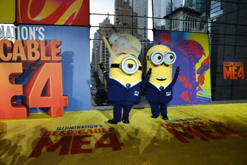 Minions arrive for the "Despicable Me 4" premiere in New York City on June 9, 2024